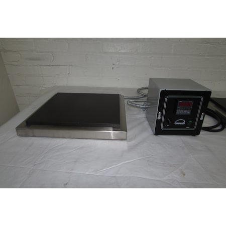 Hot Plate,IndLow Profile 12x12x.5 Anod Alum Plate,Digital Control